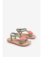 Sandałki Dziecięce Z Sercem 81997 Ipanema My First Baby Zielone