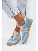 Zazoo N1068 Dámske semišové nízke tenisky Blue