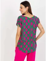 Dámska blúzka D73771R10978Q zelená - FPrice