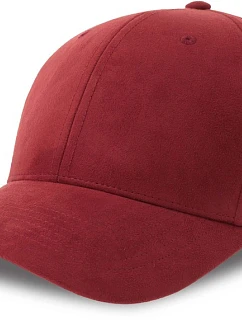 Čiapka Atlantis Headwear Fam-S s 6 panelmi v semišovom vzhľade 33.0271 cardinal