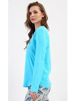 Dámske dlhé pyžamo Leaves