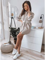 Džínsové šaty RAFAELA béžové FashionStreet EY2227 Džínsové šaty RAFAELA béžové FashionStreet EY2227