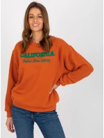 Dámska mikina MA BL 2205020 mikina.28P tmavo oranžová - FPrice