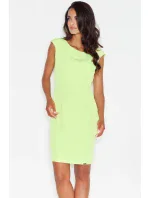 Dámske denné šaty M378 limetkové - Figl