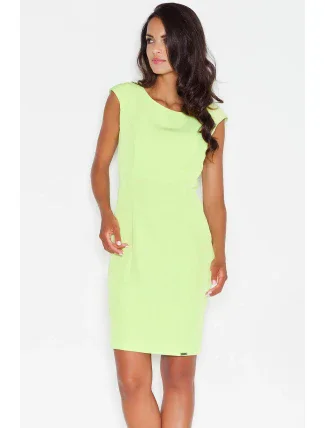 Dámske denné šaty M378 limetkové - Figl