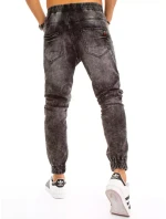 Pánske tmavosivé džínsové nohavice FashionStreet UX3225 Pánske tmavosivé džínsové nohavice FashionStreet UX3225