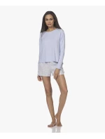 Dámske kraťasy na spanie QS6029E - W85 - Lila - Calvin Klein