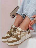 BEIMEI beige FashionStreet dámske tenisky na platforme ZY0870 BEIMEI beige FashionStreet dámske tenisky na platforme ZY0870