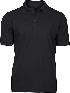 Tee Jays TJ 1405 Pánske luxusné ťažké strečové piqué polo 18.1405 čierne