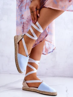 Dámske pletené espadrilky Big Star JJ274863 Blue
