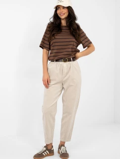 Šnúrové nohavice model 224053 Taliansko Moda