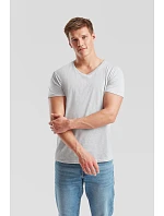 Fruit of the Loom Iconic 150 V-Neck T Tričko s výstrihom do V 16.1442 biele