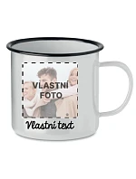 Personalizovaný retro plechový pohár s fotografiou Personalizovaný retro plechový pohár s fotografiou