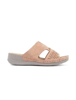 Dámske ponožky s plochým podpätkom Jasnoróżowy