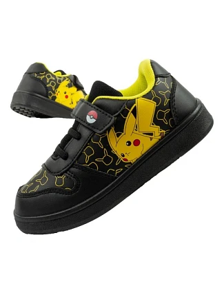 Leomil Detská športová obuv Pokemon Ľahké tenisky na suchý zips Black