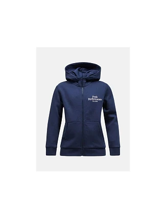Detská mikina PEAK PERFORMANCE Original Zip Hood Junior, farba tmavomodrá Detská mikina PEAK PERFORMANCE Original Zip Hood Junior, farba tmavomodrá