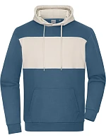 Daiber 8051 Mikina s kapucňou „Colour-Block“ z bio bavlny 02.8051 dusty blue/sandstone Daiber 8051 Mikina s kapucňou „Colour-Block“ z bio bavlny 02.8051 dusty blue/sandstone