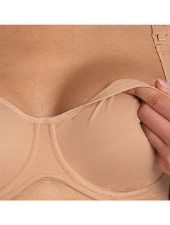 Základná dojčiaca podprsenka s tvarovanými kosticami 5068 deep sand - Anita Maternity