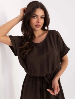 Šaty MI SK A63751.67 tmavohnedé