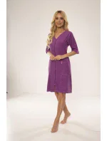 Dámsky župan so zipsom DE LAFENSE 431 Velúr M-4XL