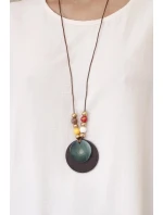 Nadrozmerná blúzka s príveskom svetlo béžová