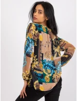 Blúzka DHJ BZ 8643 3.65P čierna a béžová