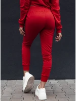 Dámske tepláky RELAX MODE červené FashionStreet UY2141 Dámske tepláky RELAX MODE červené FashionStreet UY2141