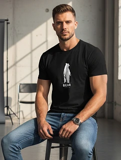Pánske tričko s medveďom NX062R