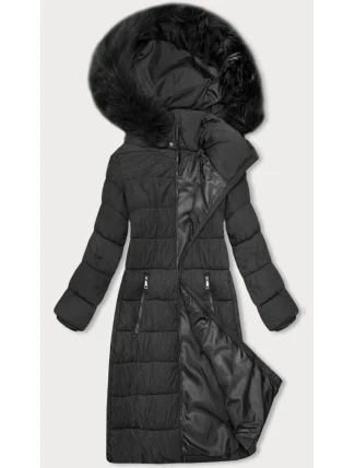 Dámska zimná bunda s kapucňou J Style graphite (16M9126-105)