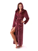Dámsky župan Siena s kapucňou 3156 mauve wine - Vestis
