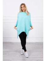 Mikina s potlačou bicykla mätová