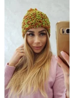 Fiona fleecová čiapka K275 zelená neón+červená