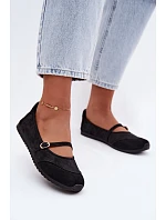 Športové baleríny s remienkom Black Charmy Športové baleríny s remienkom Black Charmy