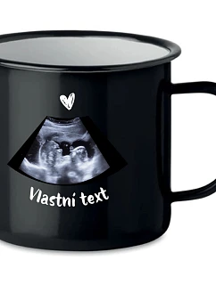 Personalizovaný retro plechový pohár s ultrazvukom