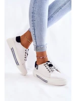 Damskie Trampki Memory Foam System Big Star KK276002 Białe