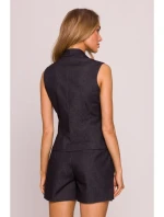 M859 Džínsová vesta - grafitová