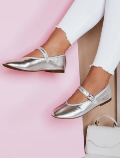Dámske baleríny ELLICAN so striebornou prackou FashionStreet ZY0706
