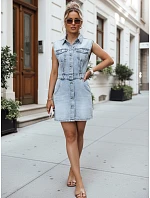 Priliehavé džínsové šaty modré FashionStreet EY2685