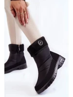 Dámske módne zateplené snežnice Progress PROGJ-21-13 Black