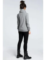 Dámska mikina na zips B071 sivá - BEwear