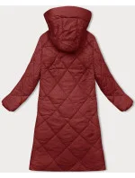 Dlhá zimná bunda s kapucňou J.Style v červenej farbe (5M3173-270)