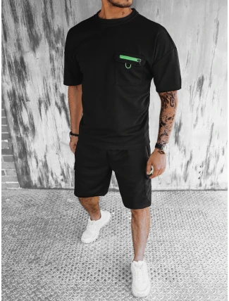 Pánsky čierny set FashionStreet AX0755 Pánsky čierny set FashionStreet AX0755