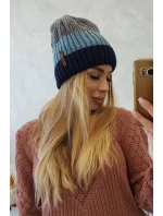 Fleecová čiapka Bojana K265 navy+jeans+dark grey