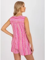 Dámska blúzka D73771R11115A ružová - FPrice