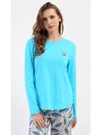 Dámske dlhé pyžamo Leaves