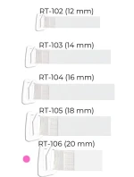Julimex RT 106 silikónové ramenné popruhy s kovovou prackou 20 mm