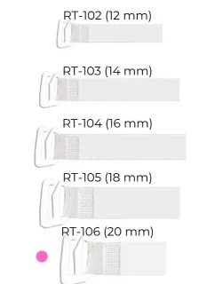 Julimex RT 106 silikónové ramenné popruhy s kovovou prackou 20 mm