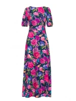 M858 Maxi šaty s odhaleným chrbtom - model 1