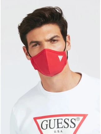 Bavlnená unisex rúško W0YZ17WDXC0-TLRD červená - Guess