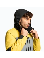 Pánska lyžiarska bunda H4Z22 žlto-čierna - 4F